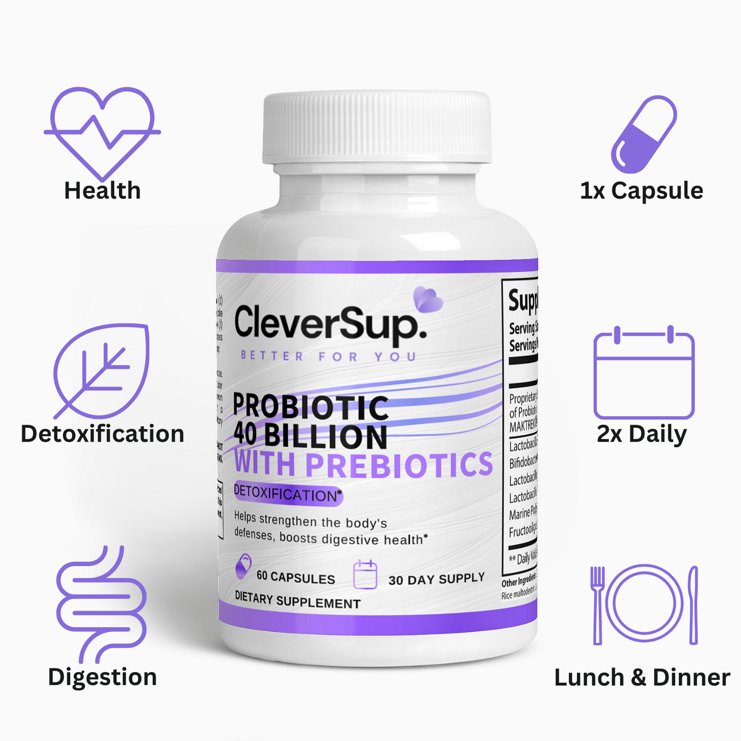 Probiotic 40 Billion with Prebiotics